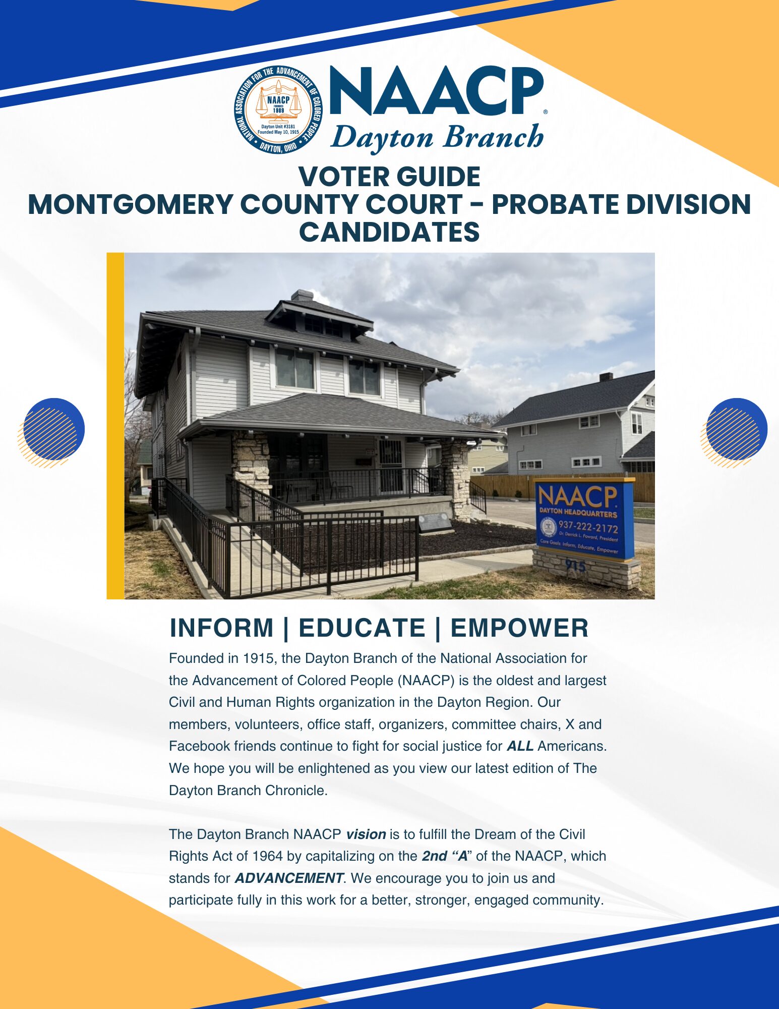 Dayton Branch NAACP 2026 Voter Guide - Probate Division