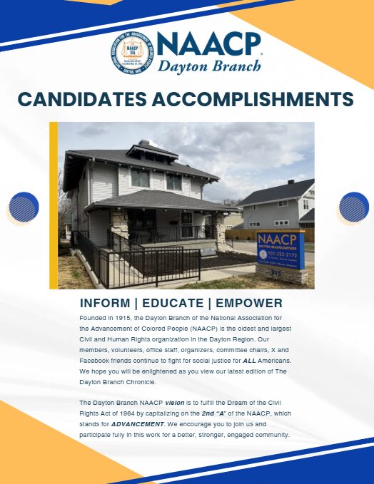 Voter Engagement Plan 2026 - Candidate Accomplishments